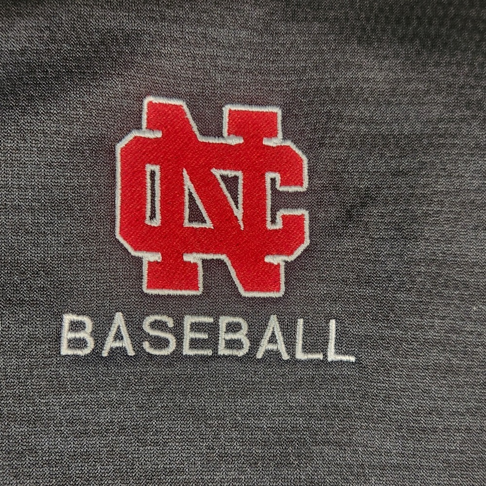 Adidas Climalite 1/4 Zip Long Sleeve Pullover Jacket Men 2XLT Black‎  NCC Logo - Picture 2 of 9